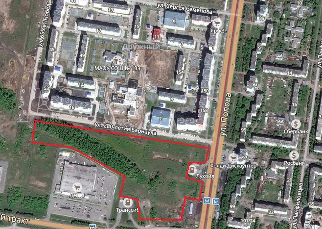 Рядом со старой «Лентой» в Барнауле может появиться крупный ТЦ Рядом со старой «Лентой» в Барнауле может появиться крупный ТЦ