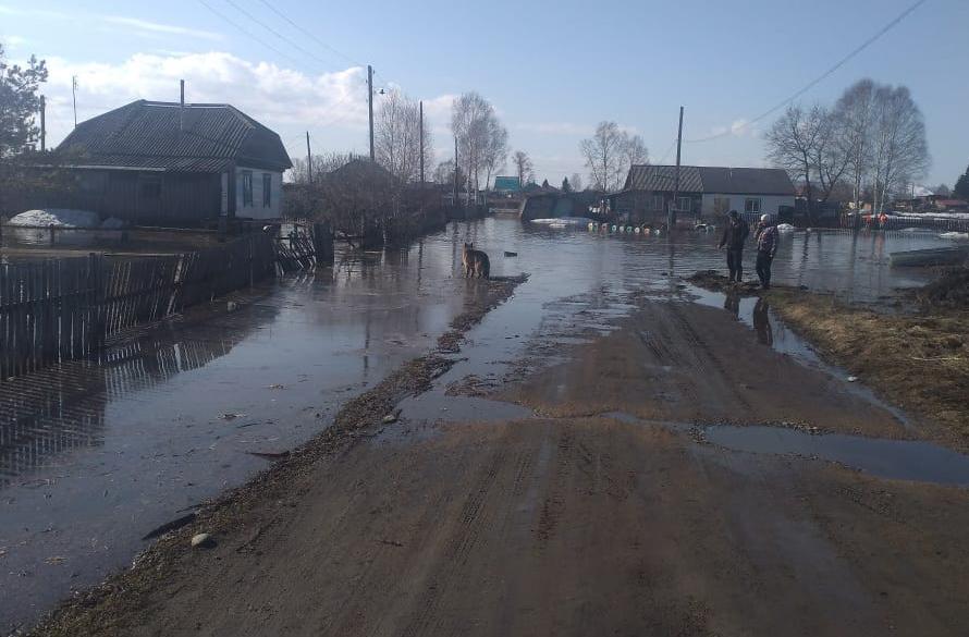 Частные дома начало подтапливать в Алтайском крае Частные дома начало подтапливать в Алтайском крае